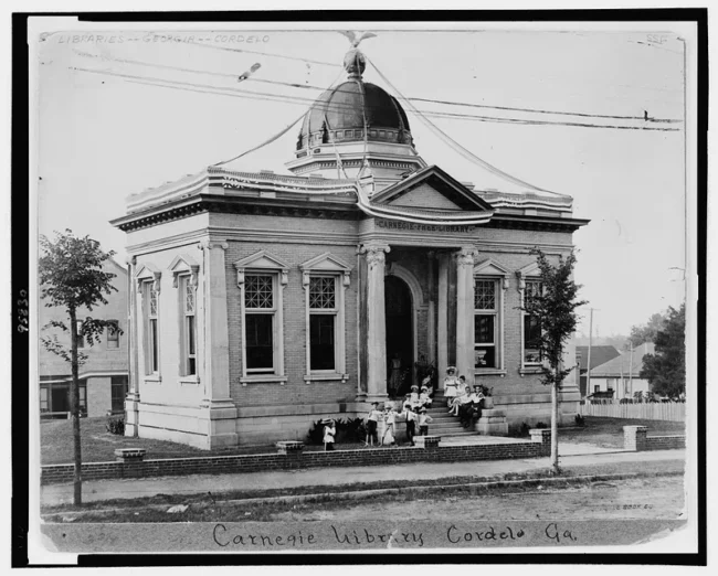 Cordele, GA, Carnegie Library with old dome