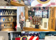 A collage of a commemorative display for the 250th anniversary of America's independence.