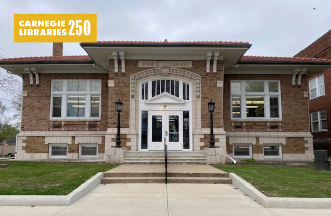 A brick and stone library